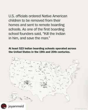 Yasmine Al Massri Instagram - There is no other side to look at, away from the world we live in.. no other way to live all while preserving our human dignity.. @joyannreid #americanhistory is utterly savage. 
.
Repost from @washingtonpost
•
For the U.S. government, forcing a Western education on Native American children was the pathway to what officials called “civilization.”

At least 523 Indian boarding schools were established in the United States in the 19th and 20th centuries. Religious groups received federal contracts to operate about a third of them. Families were often coerced by federal agents or priests to send their children.

The children were banned from speaking any language but English. They were forced to abandon their customs, dress in Western clothing — some in military-style uniforms — and convert to Christianity. 

After two critical government reports, most of the Indian boarding schools closed. By then, generations of Native Americans had attended. Many children and their families were left deeply scarred.

“We want to know what happened to our grandmothers, our parents, our family members. We’ve been lied to. We want to know the truth. We need to begin to heal,” said Deborah Parker, chief executive of the National Native American Boarding School Healing Coalition.

Read more by tapping the link in our bio.