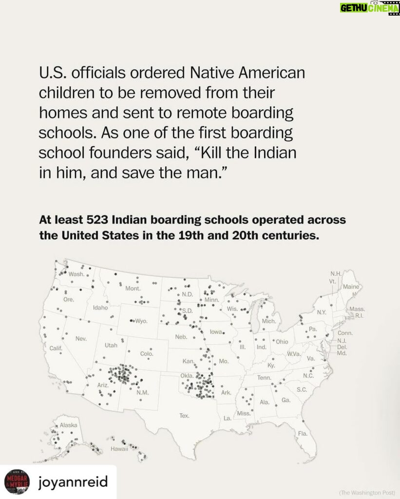 Yasmine Al Massri Instagram - There is no other side to look at, away from the world we live in.. no other way to live all while preserving our human dignity.. @joyannreid #americanhistory is utterly savage. . Repost from @washingtonpost • For the U.S. government, forcing a Western education on Native American children was the pathway to what officials called “civilization.” At least 523 Indian boarding schools were established in the United States in the 19th and 20th centuries. Religious groups received federal contracts to operate about a third of them. Families were often coerced by federal agents or priests to send their children. The children were banned from speaking any language but English. They were forced to abandon their customs, dress in Western clothing — some in military-style uniforms — and convert to Christianity. After two critical government reports, most of the Indian boarding schools closed. By then, generations of Native Americans had attended. Many children and their families were left deeply scarred. “We want to know what happened to our grandmothers, our parents, our family members. We’ve been lied to. We want to know the truth. We need to begin to heal,” said Deborah Parker, chief executive of the National Native American Boarding School Healing Coalition. Read more by tapping the link in our bio.