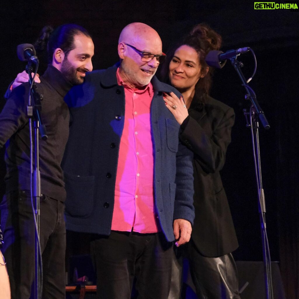 Yasmine Al Massri Instagram - On the 18th of April, I had the privilege to perform with @brianeno and @jazmasri for the fundraising event for @amos_trust, firstly, as a Palestinian it’s hard to thank such powerful me in the history if art humanity for standing with us. What an honour to stand there and create with you Brian. And secondly, Yasmine, how embarrassing to know it is the first time we share the stage since our 20 years friendship! It had to be this occasion or never! Thanks to all those attended! Donated, played, cried, sang, and shared their hearts. #photos by David Corio & Mark Kensett for Amos Trust @adnanjoubran #adnanjoubran #brianeno