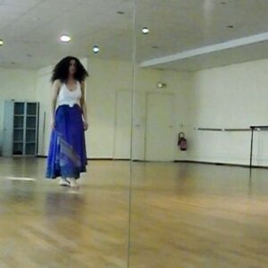 Yasmine Al Massri Instagram - In my element, being, feeling, being.. with the music of my heart @triojoubran and one of the most beautiful poems about love by the father of poetry Mahmoud Darwish .. this video is for you @hasna__yah because you said I should post more of my dance work 😣😰 #passion #music #poetry #dance #life #love .. in my studio in paris.
