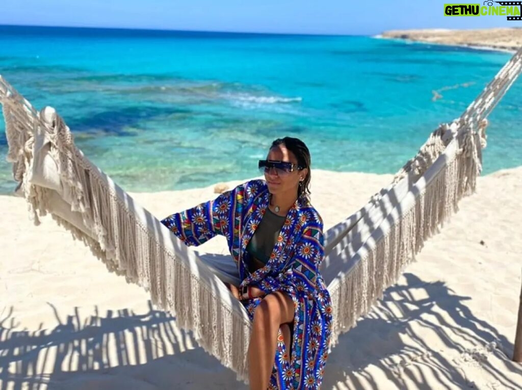 Yasmine Ghaith Instagram - One of the most beautiful beaches I've ever been to 💙 A mix of the beautiful Turquoise North coast water with the smoothest white sand, and the clarity of Mykonos beaches, along with the vibe of the south Spanish coast 💙 A mix from heaven only in @jefairatown #WonderWomanAroundTheWorld #NorthCoast #Summer #Beach #Sun #Sand #Turquoise #CrystalClear