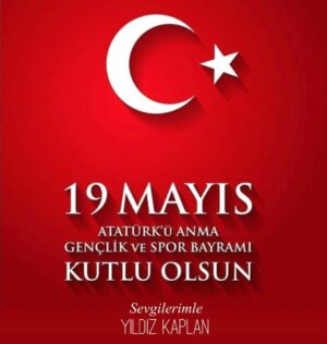 Yıldız Kaplan Instagram - 19 Mayıs Atatürk’ü anma, Gençlik ve Spor Bayramımız kutlu olsun 🙏🏻❤️🇹🇷🇹🇷🇹🇷 #19mayıs #atatürk