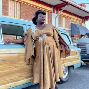Yola Instagram - Happy #internationalwomensday everyone!!Here’s a #flashbackfriday to a moment on set of the #elvismovie as my forever hero #sisterrosettatharpe! Here’s to all the women who pioneer sound, who do not stay in their lane and push the boundaries of art! I believe it is a truly feminist act to be unapologetic in our pursuit of excellence and to take up space physically and figuratively. Sending out love to all the women that dare to be different and walk the path less traveled! #theroadlesstraveled #blackexcellence #womenshistorymonth 📸 by @altonmason