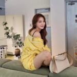 Yoo In-young Instagram - _ . . 노랑노랑해💛 . #etro #VELABAG