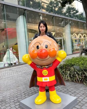 Yuka Masuda Instagram - ちょっとテカってるアンパンマン