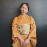 Yuna Taira Instagram - 👘🧡🍂 私のお宮参りに母が着ていたお着物。