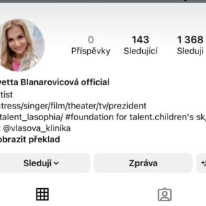 Yvetta Blanarovičová Instagram - Tohle je falešný profil Je to fake.
