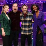 Zainab Johnson Instagram - What a fun time on @aftermidnight last night with @marcmaron and @brendanhunting thanks for having us @taylortomlinson