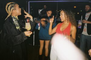Zaria Instagram - 1. Now that’s a wrap (party!)
2. Sing ur heart out
3. (Sorry we blew a take)
4. Connor cleans my spill
5. Pepto Bismal smiles (BFF&E)
6. Probably a beyonce song
7. Chandler taught us
8. Noah calm under pressure 
9. (Final) GIRLS we run this mf
10. “Be tall”