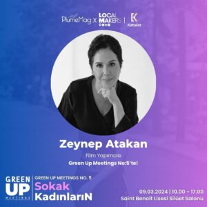 Zeynep Ozbatur Atakan Instagram - 🎙️Green Up Meetings No. 5 Sokak KadınlarıN, 9 Mart 2024 tarihinde @localmakers.tr paydaşlığında ve @katalist_co içerik danışmanlığında Saint Benoît Lisesi’nin mekan sponsorluğunda, Silüet Salonu’nda gerçekleşecek.

👉🏻Film Yapımcısı Zeynep Atakan, Green Up Meetings’te bizimle olacak.

👉🏻Siz de etkinliğe katılmak ve birbirinden değerli konuşmaları dinlemek isterseniz profilde yer alan bağlantıdan katılım formunu doldurabilirsiniz.

#GreenUpMeetings #SokakKadınlarıN #KadınlarGünü #KadınHakları #PlumeMag #LocalMakers #Katalist
