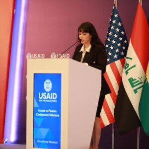 Zhalla Rasul Instagram - At USAID’s access to finance Confrence 
@usaid 
 @usaid_iraq