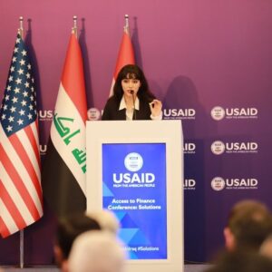 Zhalla Rasul Instagram - At USAID’s access to finance Confrence 
@usaid 
 @usaid_iraq