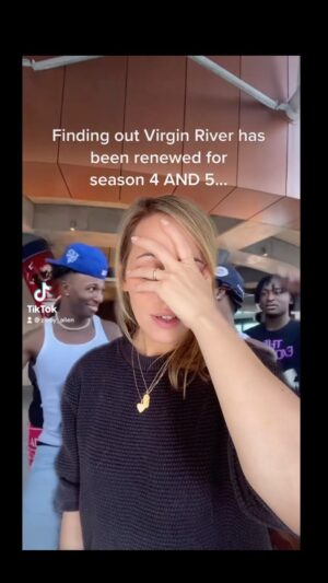 Zibby Allen Instagram - Virgin River has officially been renewed for season 4 AND 5 🤯 Grateful for your viewership and sweet sweet support of the little town that could 🙏
#VirginRiver #virginrivernetflix #virginriverseason4 #virginriverseason5