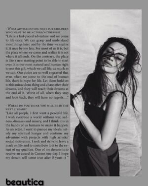 Zilan Duru Instagram - Beautica magazine / Canada
Cover story & exclusive interview April 2023 issue 
@beauticamagazine 💜