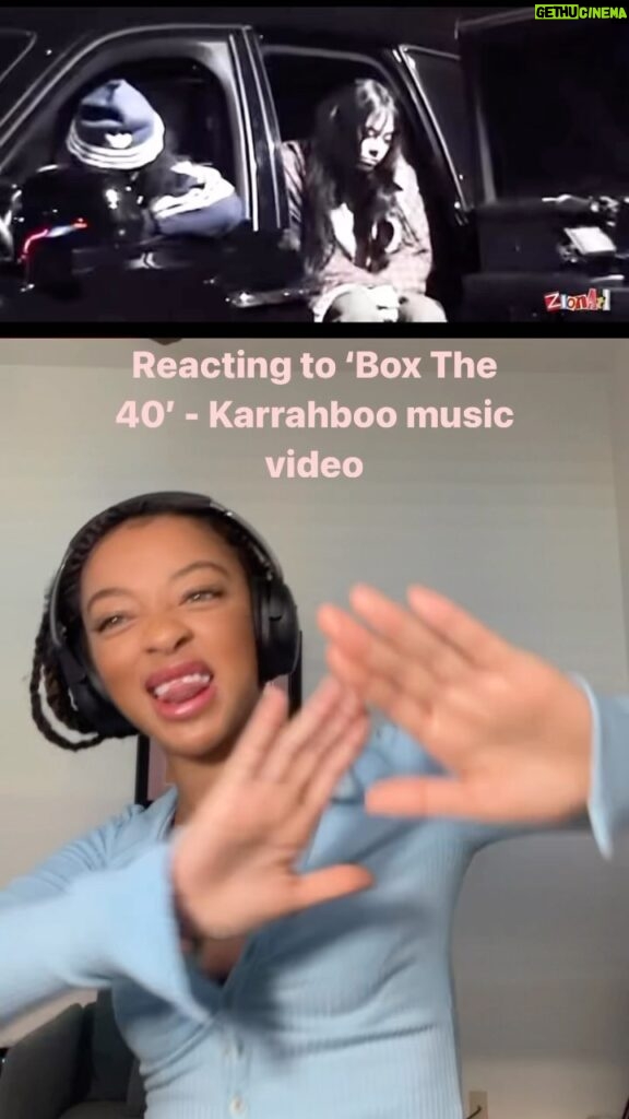 Zolee Griggs Instagram - @karrahbooo you really spazzed on this songggg I can’t stop playing it. Reaction to Box the 40 by #KarrahBooo🥊 #music #QC #lilyachty #boxthe40