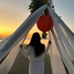 alismita goswami Instagram - In the quiet of dusk, the sun’s fiery art, Colors the sky, a masterpiece of heart.