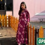 dharshini sudhakar Instagram - ஜில்லென்று ஒரு கலவரம் 💜… Outfit @aaryes.collection