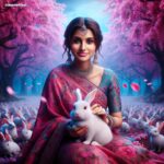 dharshini sudhakar Instagram - divinity at its peak ✨ living in AI world as my favourite Goddess 🙏🧿 Thank you @manwithai 💫