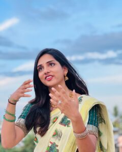 sai Dhanya Instagram - Some onam vibes #keralasaree #kerala #onam #biggboss #saree #traditional