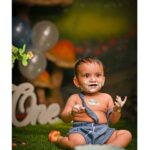 sree priya Instagram – Alludu babu turning 1️⃣

I can’t forget the moment when i saw you the first while doctor is taking you out chinnoda😍 can’t believe that am the one who told evryone it’s a baby boy 👶i still remember the happy tears in ech one of us 🥹 i still remember the first hold 👩‍🍼 ua such a blessing to us bangaru ♥️ 

Happy first birthday PRAKHYATH 🍰 god bless you nanna🙌

Cake : @dessert.doodle yuummmm it was 😋totally loved the taste ,li’ll boy enjyd eating it 😄

Photography : @kidio_studio rakesh jiiiii ..such a cute pictures i say ♥️