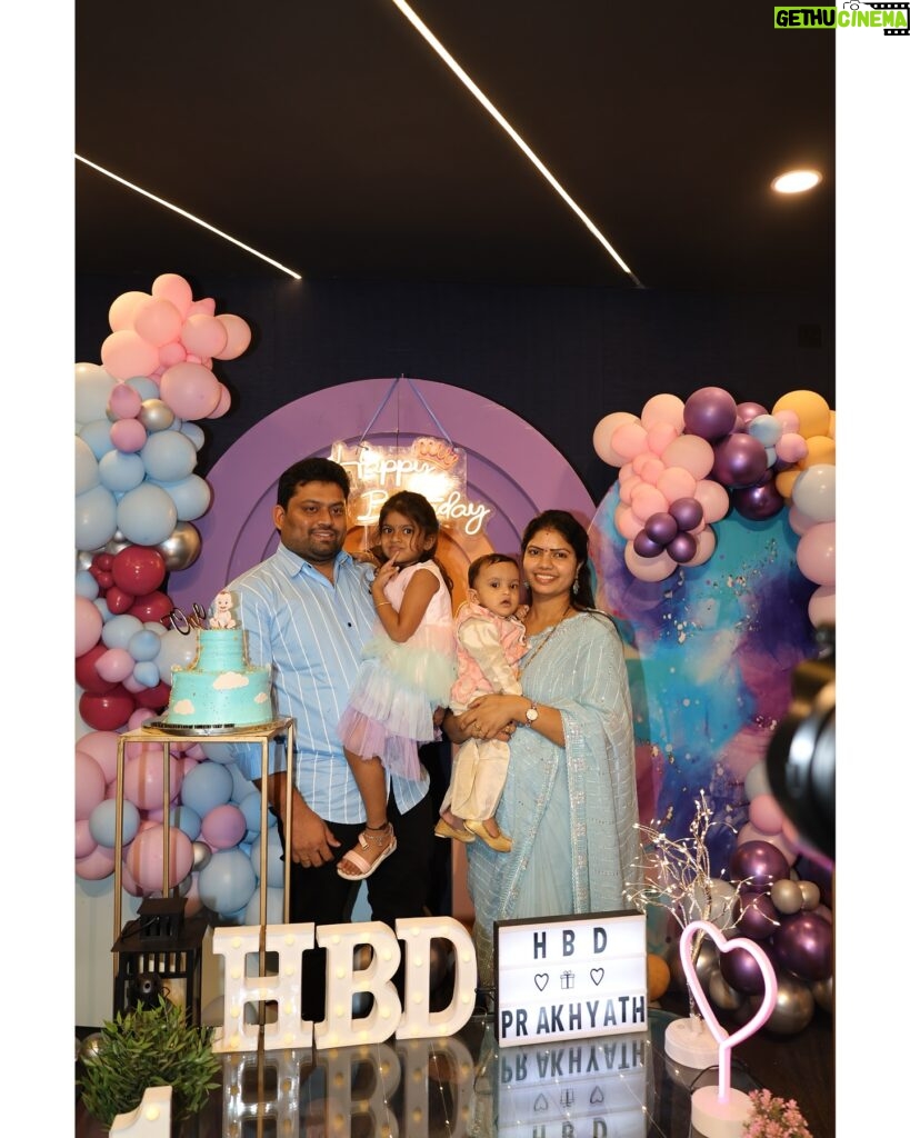 sree priya Instagram - Our li’ll bundle of joy 🤩 Alludu babu first birthday celebrations 🥳 PRAKHYATH REDDY turned 1️⃣ Place : @celebrino_castle the best place to celebrate ur occasions vth grand multiple decors yet pocket friendly 😎