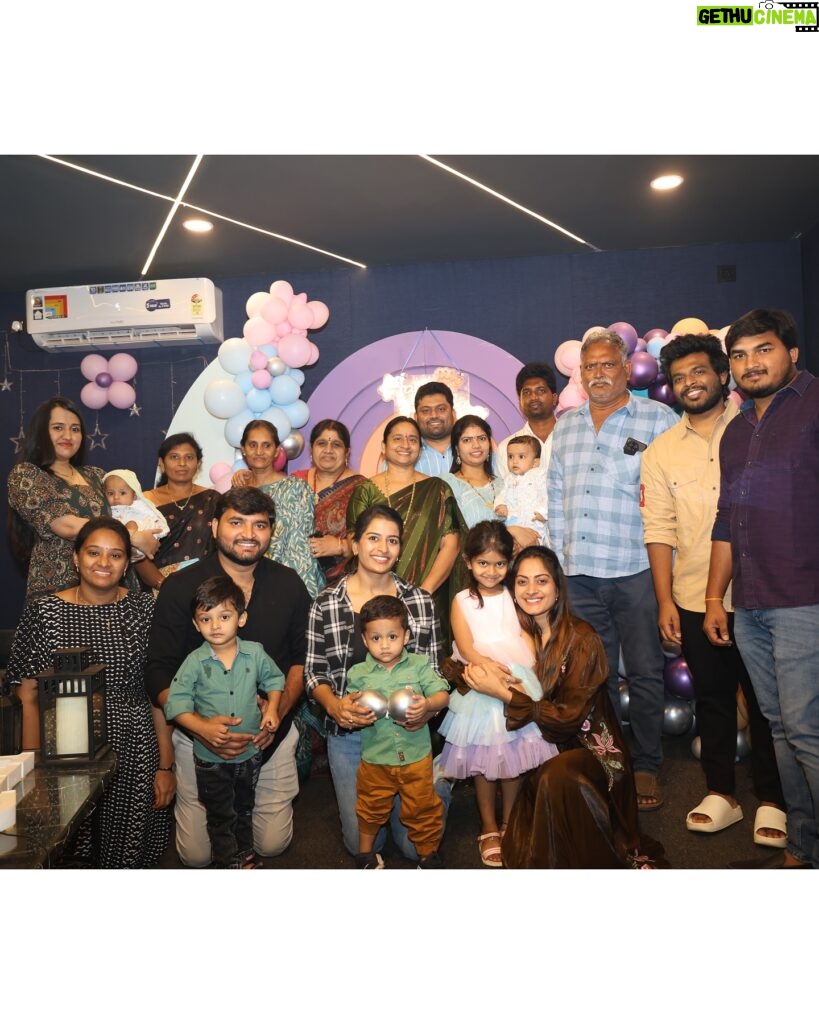 sree priya Instagram - Our li’ll bundle of joy 🤩 Alludu babu first birthday celebrations 🥳 PRAKHYATH REDDY turned 1️⃣ Place : @celebrino_castle the best place to celebrate ur occasions vth grand multiple decors yet pocket friendly 😎