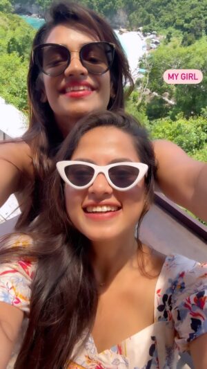 vaishnavi naaiyak Instagram - Do you also have a girl?? Comment down ♥️♥️♥️♥️ 
.
.
.
.
.
#love #bestie #girlstrip #bali #indonesiaku #vacation #travel #trendingreels #reelitfeelit