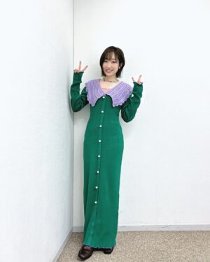 田所梓 Instagram - 今日の衣装！なんと2着も🙌
スタイリングはつばちゃんさん @tsubasashimoda 
メイクは尾関さんでした！

緑に紫ってかわいいね〜！

#azusatadokoro 
#tadokoroazusa
#田所あずさ