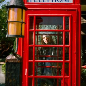 A. G. Cook Instagram - The ultimate Britpop dork 📞 Cover feature for @readdork 📞 Photos by @strange.victory 📞 Styled by @shigecki @sofiashowandtell 📞 One of LA’s finest red telephone boxes ❤️‍🔥