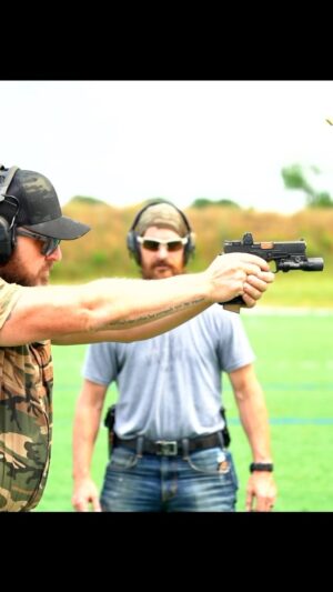 A.J. Buckley Instagram - It’s hard to keep a straight face when running reps with @rw_higgins and @whiskey.savage  #pewpew 🇺🇸 #sealteam #texas #sonnyquinn #merica #cowboy