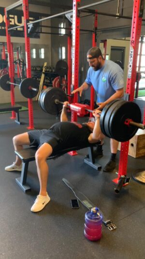 A.J. Buckley Instagram - I have been doing strength training with @swollymammoth.llc the last 5 weeks getting ready for @sealteamcbs . Today I hit PR of 275lbs for 6. Now I got my eyes set on 325 for 6 !! 

#knuckledragger #sealteam #totalwar #redcon1 #stayready #texas #sonnyquinn #brotherhood #america #gaintrains #thickboys