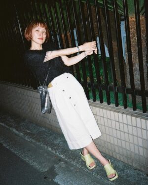 AAAMYYY Instagram - スカートかわゆ夜散歩🌿　@voltagecontrolfilter