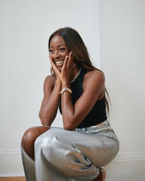 AJ Odudu Instagram - I used to stack shelves in @marksandspencer on King William Street in Blackburn and now I’m proud to announce that I’m their latest fashion brand ambassador. 🙌🏿✨ I’m absolutely buzzing! It’s the work uniform I’ve always wanted. 🥹💛 @marksandspencerstyle #MyMarks