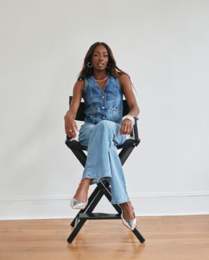 AJ Odudu Instagram - I used to stack shelves in @marksandspencer on King William Street in Blackburn and now I’m proud to announce that I’m their latest fashion brand ambassador. 🙌🏿✨ I’m absolutely buzzing! It’s the work uniform I’ve always wanted. 🥹💛 @marksandspencerstyle #MyMarks