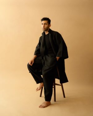Aadar Malik Instagram - @theaadarguy • “I'm an actor, comic and musician. And being stupidly silly is a job.”

-What do you plan to do more of in the remaining year?
“Do more shows and finish the year with starting a new video content project I've been delaying for too long.”

-And less of?
“Not sleeping on time and ruining my next day.”

-What song are you playing on repeat lately?
“Left hand free- Alt J.”

Aadar is seen wearing the Jibhi jacket and Teo pants, both made of Linen.