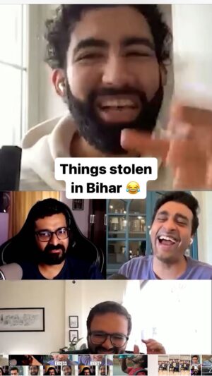 Aadar Malik Instagram - Things stolen in Bihar

Watch full episode 205. Link in bio

#TISS #feelitreelit #feelkaroreelkaro #comedy #podcast #thieves #bihar 

What else do you think they stole?