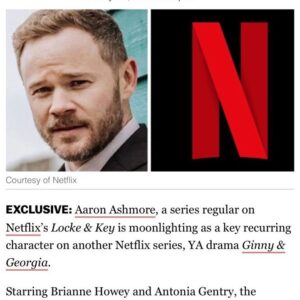 Aaron Ashmore Instagram - New gig, very excited to start this show and continue working @Netflix!