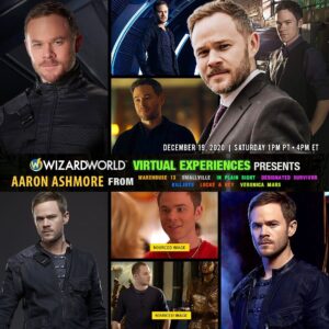 Aaron Ashmore Instagram - WizardWorld virtual Warehouse 13 con starts Dec 19. https://wizardworldvault.com/collections/warehouse-13-december-19-26