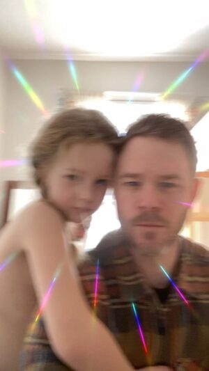 Aaron Ashmore Instagram - Me and my wonderful Esme Grace. I love this amazing little human soooooo much. ❤️❤️❤️