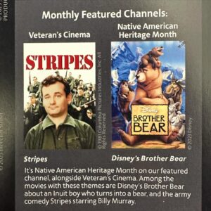 Aaron Blaise Instagram - This is great! I Love STRIPES! On the plane out to #Burbank for #CTNexpo & look what happens to be the featured movie!

#brotherbear #brotherbear🐻 #ctn #animation #americanairlines #stripes