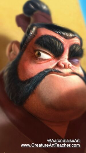 Aaron Blaise Instagram - #FlashbackFriday #Reel 🎨✨ Let’s bring Yao from “Mulan” to life! 🐉💥

🖌️ #Timelapse digital painting in Adobe Photoshop. 

🎥 Watch the reel #DigitalArt #Mulan #AdobePhotoshop #AaronBlaie #Yao #reimagined #instaart #animation #2Danimation🌟