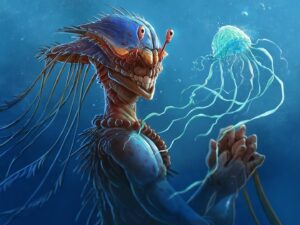 Aaron Blaise Instagram - We hit one million subscribers today on YouTube. As 1,000,000 rolled over I was creating this weird creature in Photoshop. Thanks for all of your support over the last 10 years.

#creaturedesign #seacreatures #aaronblaise #drawing #photoshop #wacom #illustration