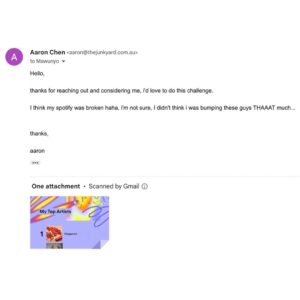 Aaron Chen Instagram - The Australian Broadcasting Company refused to publish my Spotify wrap. Guess some of the stuff I been listening to is a liiiiittle bit too hot for the news.