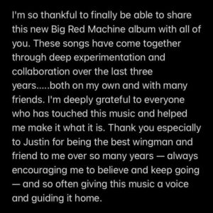 Aaron Dessner Instagram - How Long Do You Think It’s Gonna Last?

Our new record is out now on @37d03d / @jagjaguwar

A collaborative album featuring contributions from so many friends.