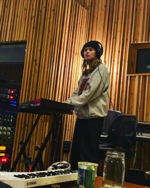 Aaron Dessner Instagram - I had so much fun helping @girlinred make her new song "october passed me by" at long pond...out today....most of the magic you hear was made by Marie herself. We also had brilliant help and mixing from @matiastellez ....please go have a listen! (And thanks @bellaicecream and @900x for their help as always too!) One of the my favorite things about doing this work is that I get to make music and learn from people that have different methods and approaches...that was definitely the case working with Marie and I'm so grateful.