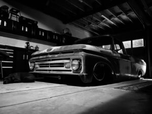 Aaron Kaufman Instagram - A truck and a dog,
Not a bad pair.

#magnaflow 
#unibodyf100