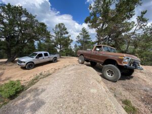 Aaron Kaufman Instagram - What a great week we had my homie @azwillis came up to hang after hill climb so we did gears and lockers in his fantastic #cumminsswapped Ford on #40s 
We all took a walk in the woods that I’ve always wanted to do and drove some old trucks around in the woods. 
Hope everyone had a great week as well. 🤙🏼
#magnaflow 
#F100
#f250
#f350
#lovewhereyoulive