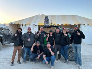 Aaron Kaufman Instagram - Mission accomplished 
P1 baby 
We won our class this year @ultra4racing king of the hammers. 
Big thanks to @ultra4escort and @baileycampbell35az for help getting to race day. 
 On race day we had a few challenges but fought through them with intensity finishing 1.5 hours ahead of P2. 
Brian drove great as always and let his talent shine in the rocks where very little passing room is afforded. 
Losing an axle a belt and a roll onto our lid couldn’t stop us. The boys in the pits did a great job keeping us rolling all day and it was great racing against our homies @dheiser11 and @its_petaaah 
#magnaflow 
#kingofthehammers 
#winnerwinnerchickendinner
#hotgolfcartaction
