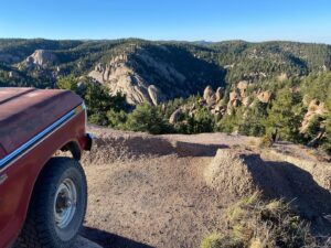Aaron Kaufman Instagram - Exploring back roads and 2track with the 🌶dog 

Looking for hidden climbing and camping spots. Nailed it on both🤙🏼

#explore
#f100
#f250
#rockeymountains 
#magnaflow 
#aaronkaufman 
#robertredford