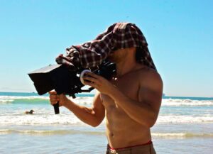Aaron Marciniak Instagram - If at first you don’t succeed, put your shirt on your head and run around with a camera like you are Picasso. It works, trust me. 👨🏼‍🎨🎥
.
.
.
#film #filmmakers #filmmaking #beachvibes #beach #blackmagiccinema #filmy #coveryourself #tbt #tbthursday #tbt❤️ #body #shirtlessguys